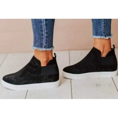 Hidden wedge sneaker
