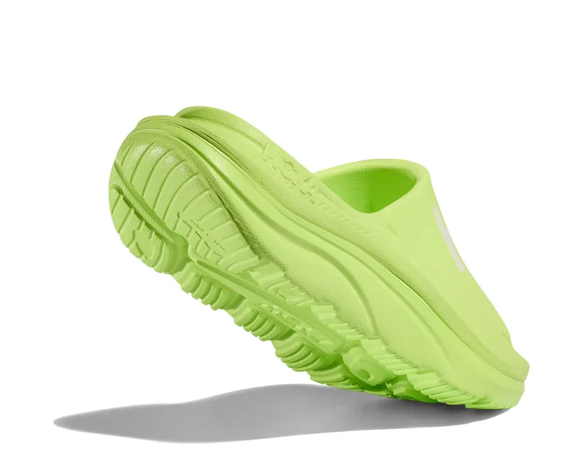 Hoka U ORA ATHLETIC SLIDE Lettuce / White