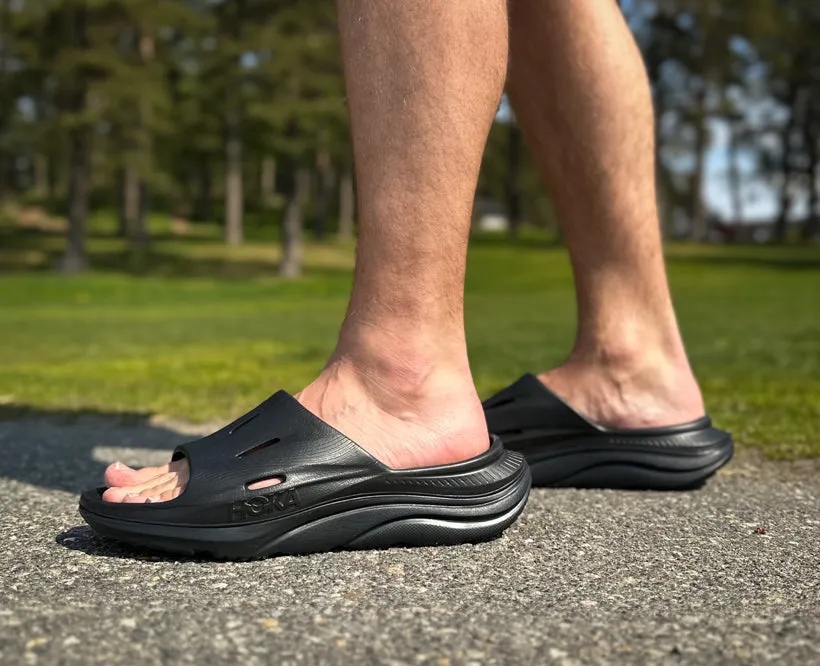 Hoka U ORA RECOVERY SLIDE 3 Black / Black