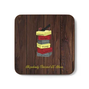 Hopelessly Devoted To Shoes drink coasters