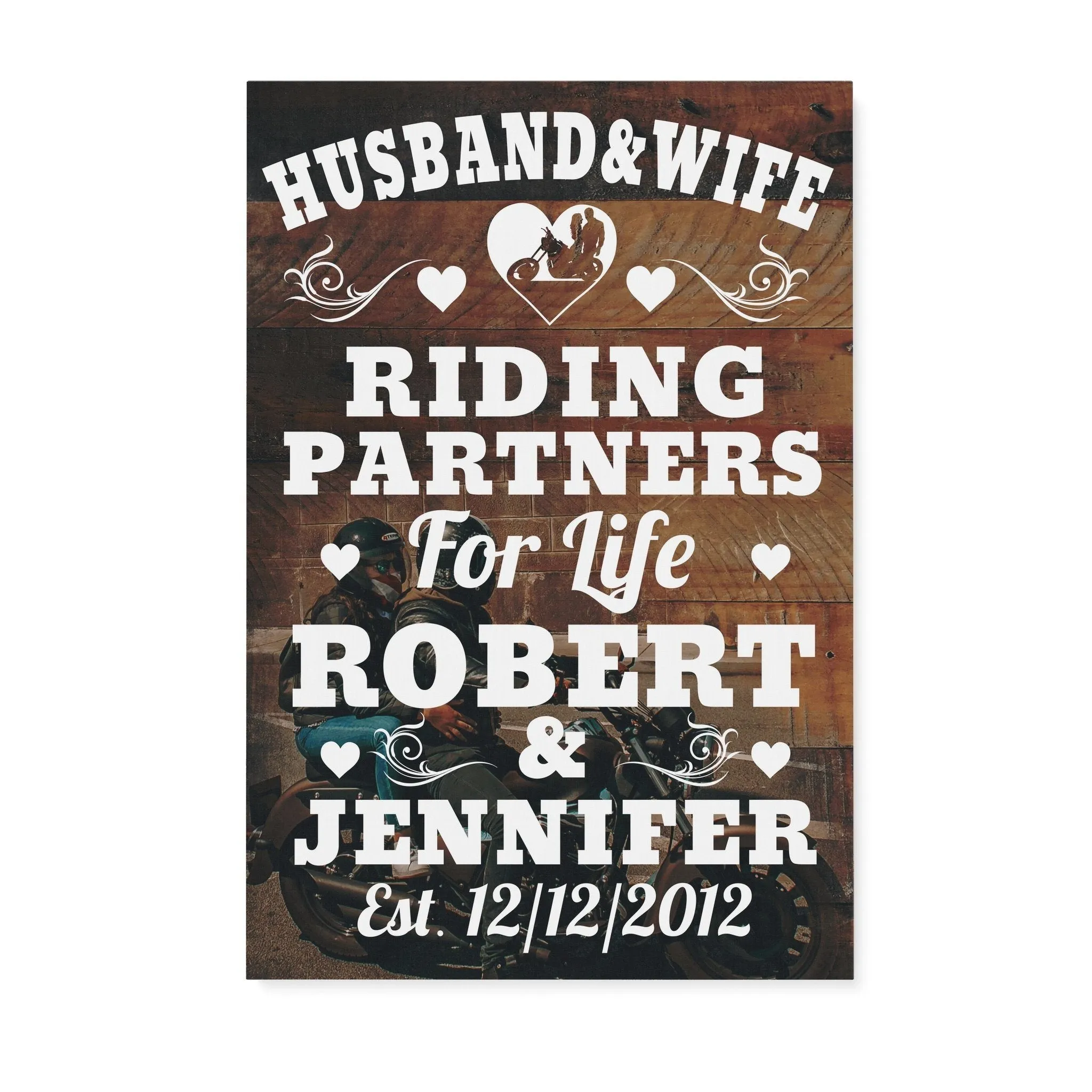 Husband & Wife Personalized Premium Canvas
