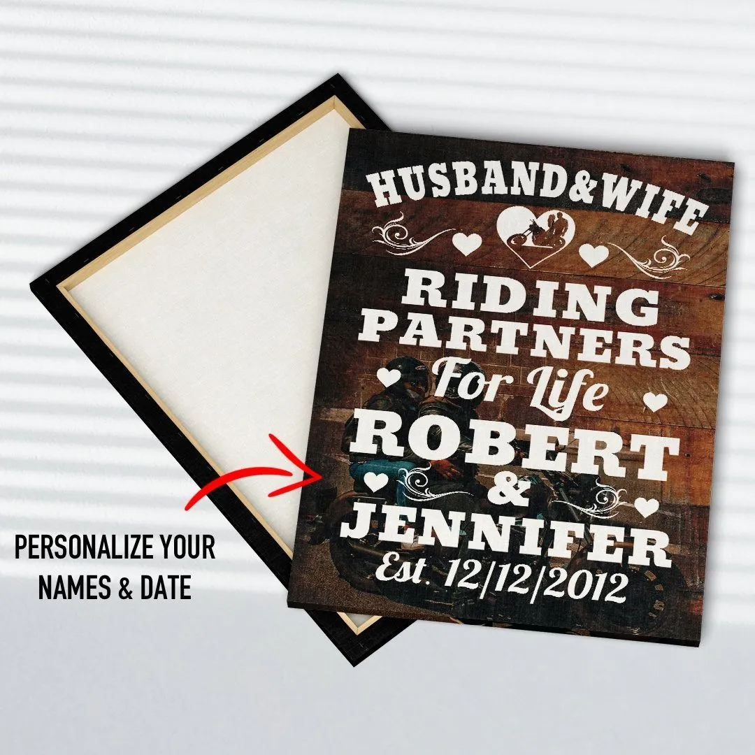 Husband & Wife Personalized Premium Canvas