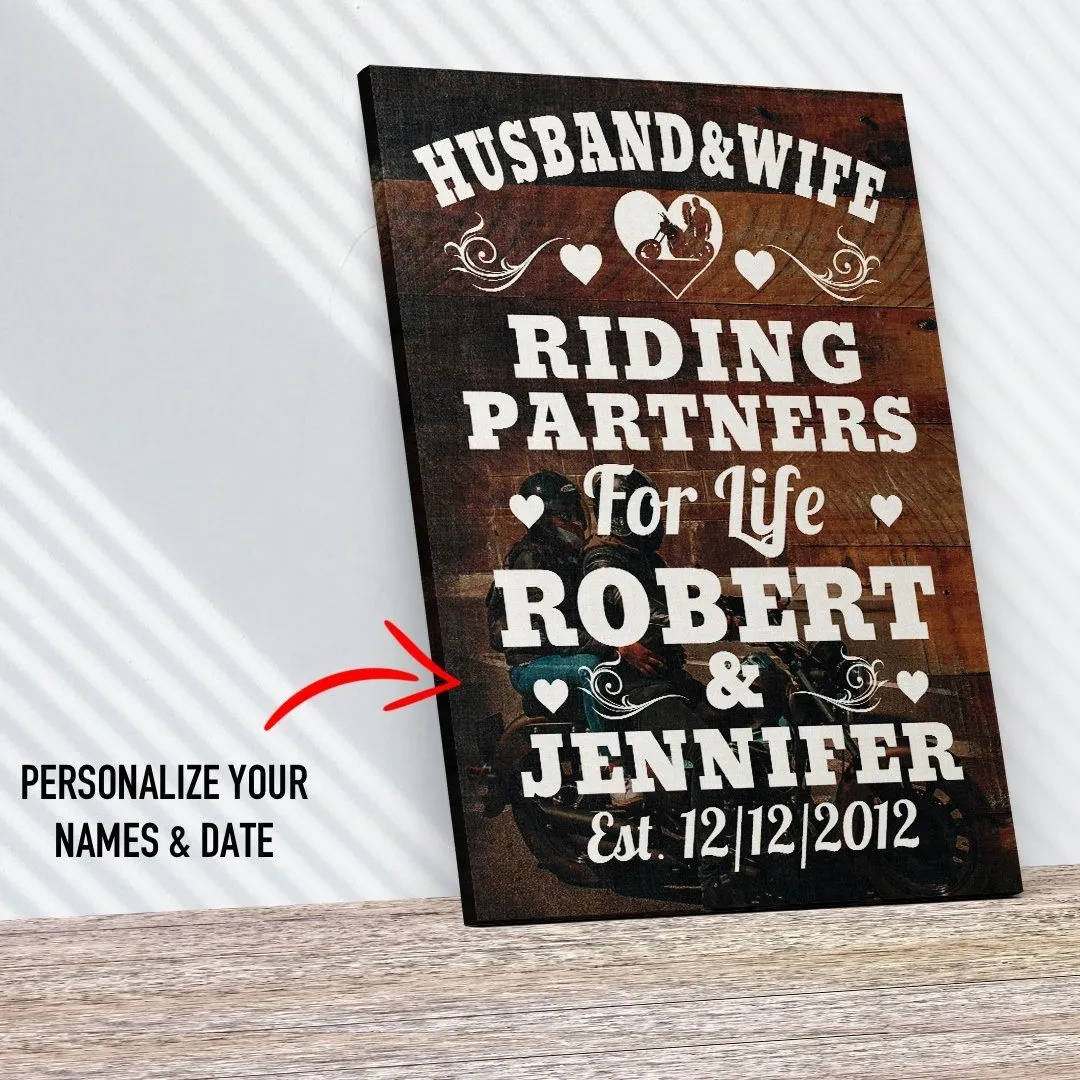 Husband & Wife Personalized Premium Canvas