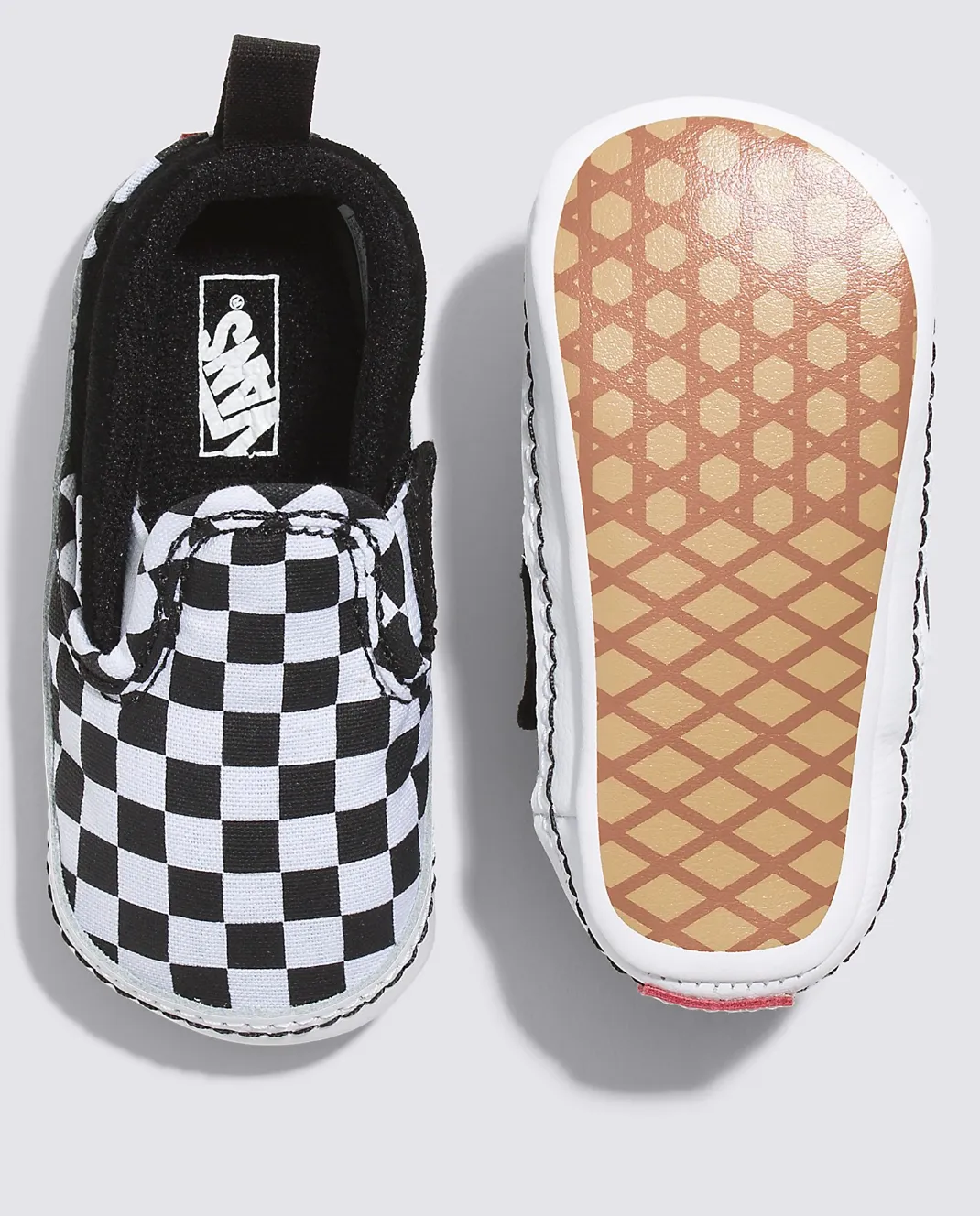 INFANT SLIP-ON V CRIB - CHECKERBOARD BLACK/TRUE WHITE