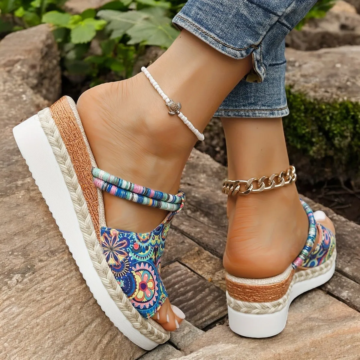 Isla | Trendy Women's Printed Sandals