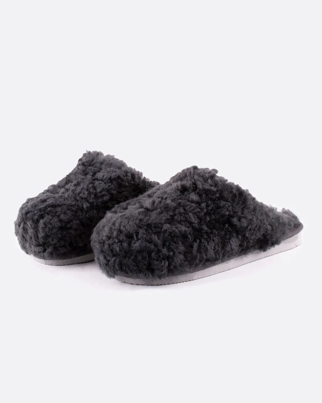 Jenny Sheepskin Slippers - Charcoal