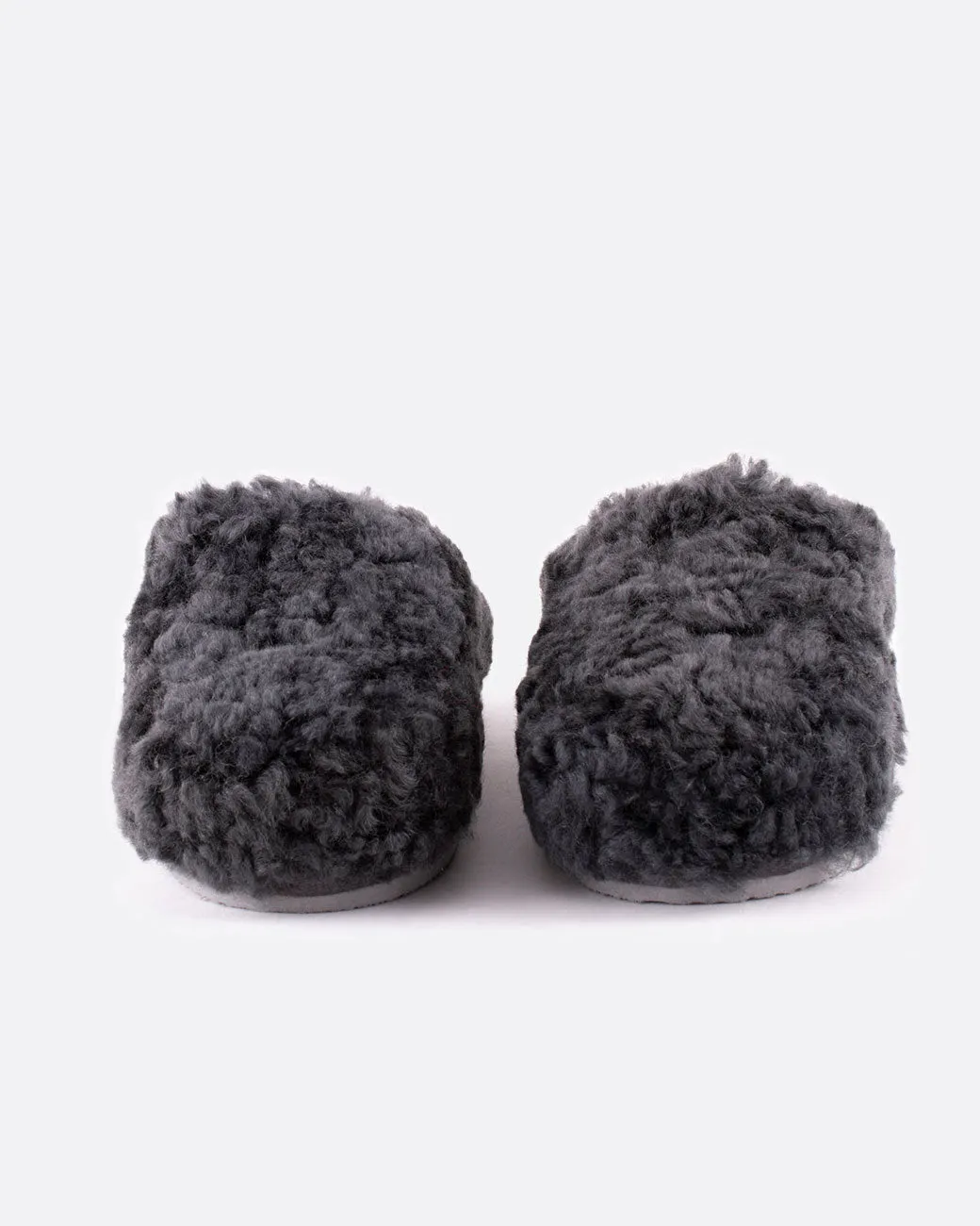 Jenny Sheepskin Slippers - Charcoal