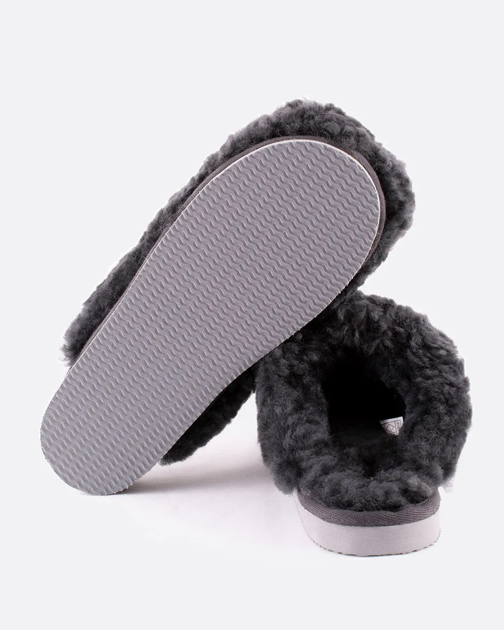 Jenny Sheepskin Slippers - Charcoal