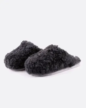 Jenny Sheepskin Slippers - Charcoal