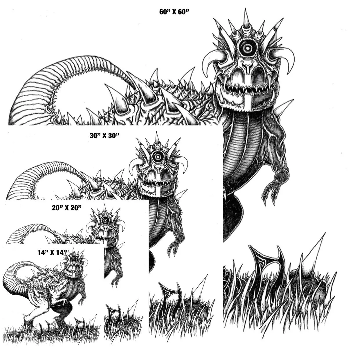 Kaiju Deadeye Gallery Canvas Art Print