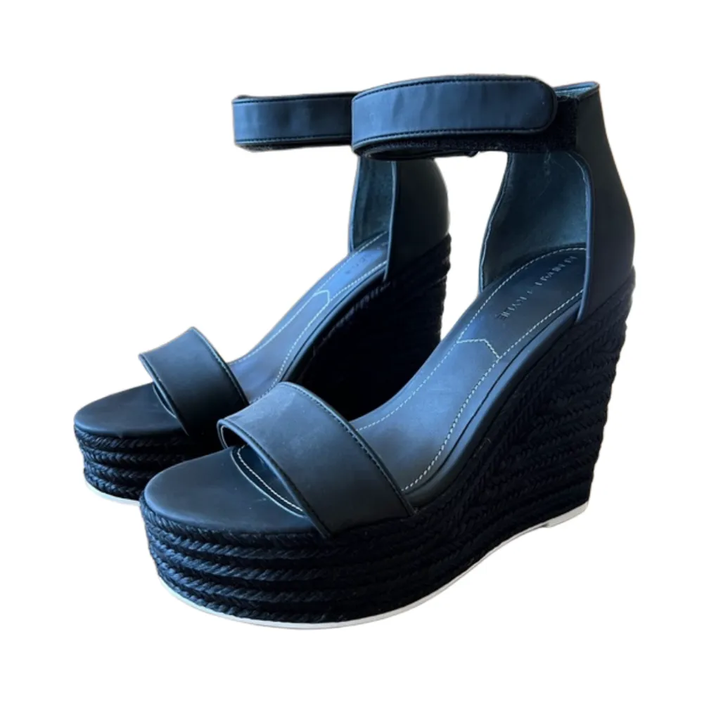 Kendall   Kylie black wedge espandrilles - size 8