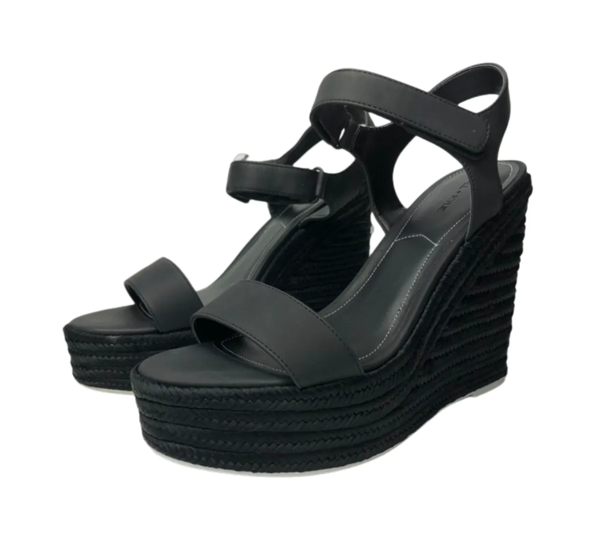 Kendall   Kylie black wedge espandrilles - size 8