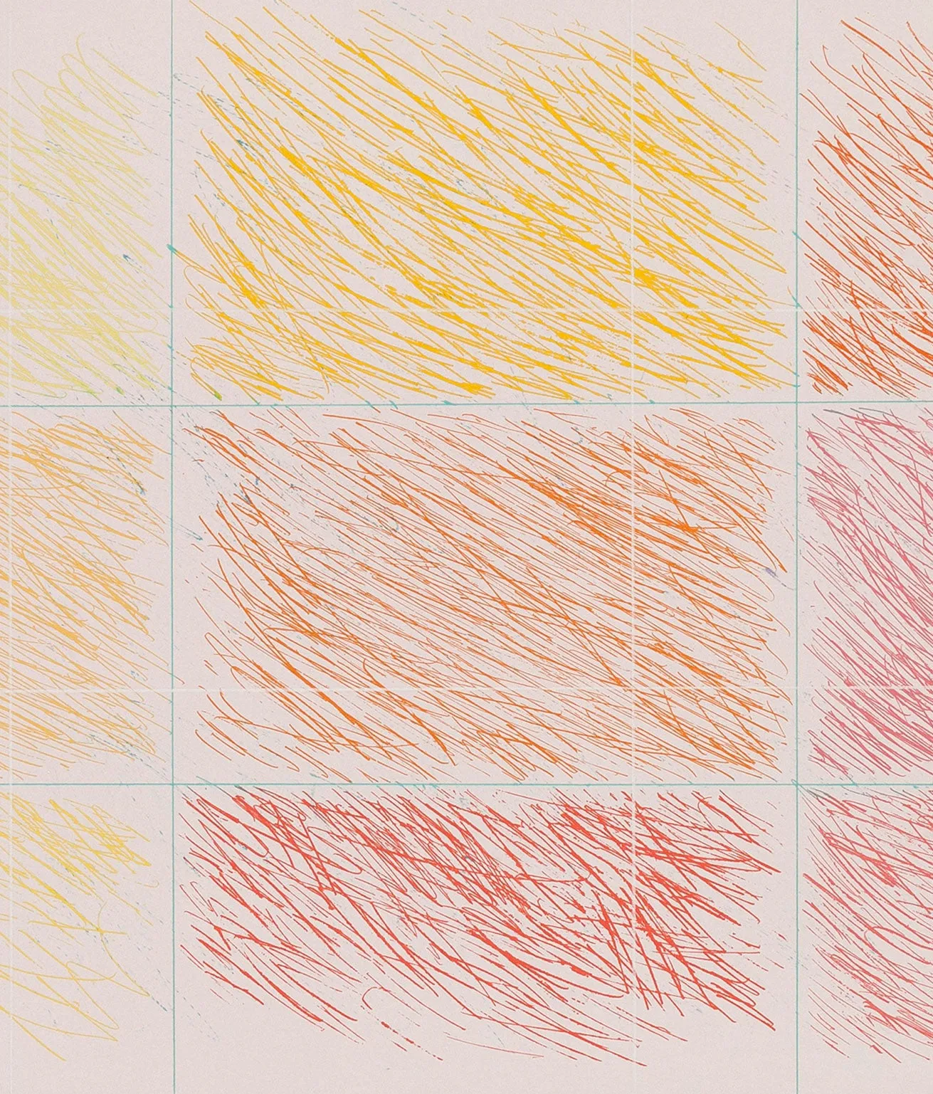 KENNETH NOLAND "MARRON" ETCHING, 1990