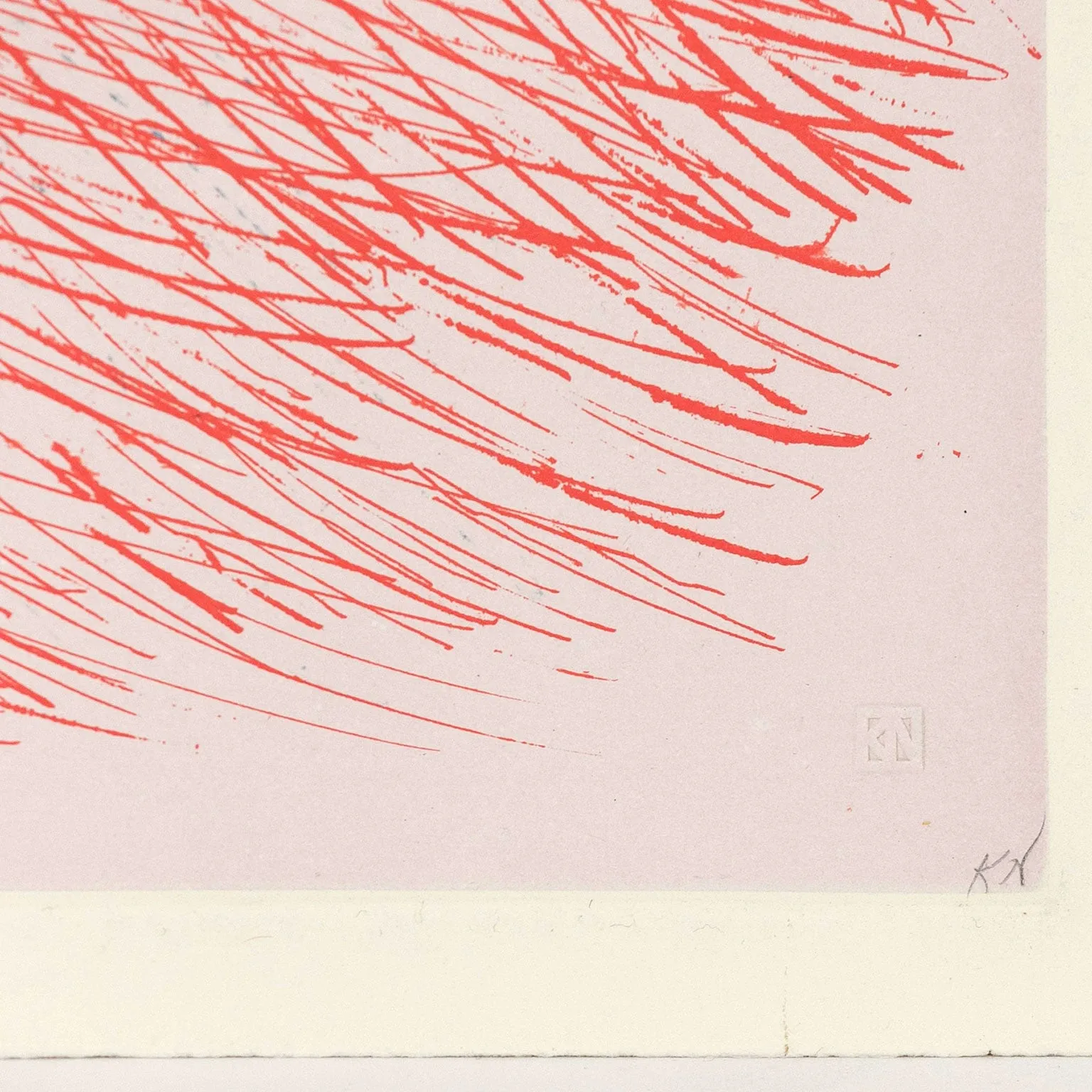 KENNETH NOLAND "MARRON" ETCHING, 1990