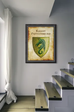Knight Protectors Old Heraldry of Greyhawk Anna Meyer Cartography Canvas Art Print