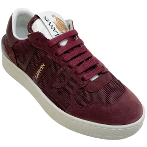Lanvin Burgundy Clay Low Top Sneakers
