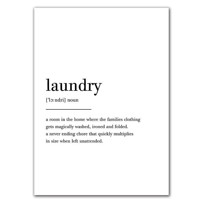 Laundry Today Room Wall Decor Laundry Symbols Wall Art