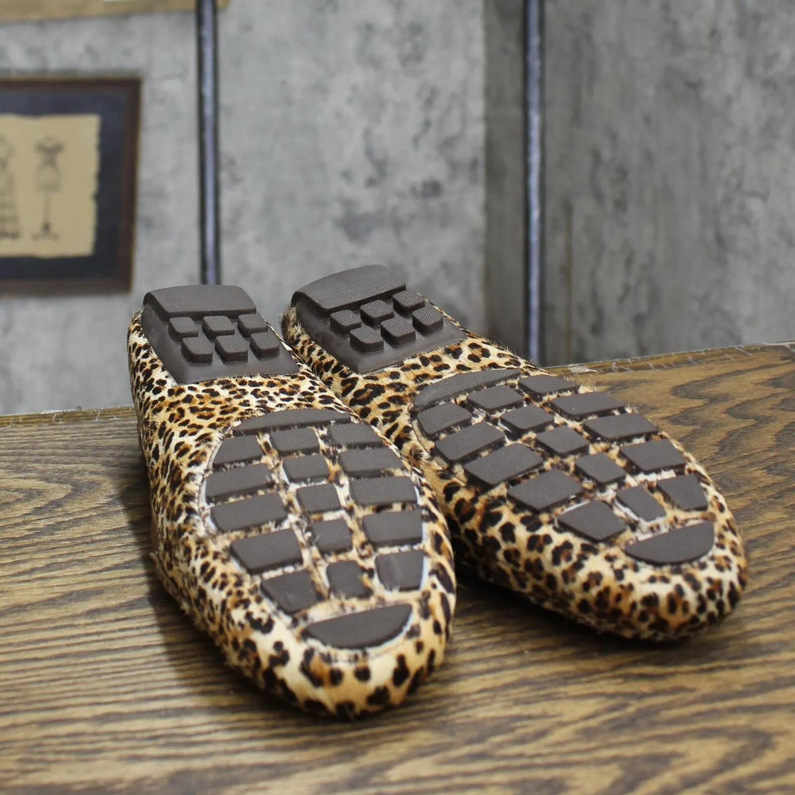 Lauren Ralph Lauren Women's Carley II 2 Vintage Loafer Flats Cheetah Brown 6.5M
