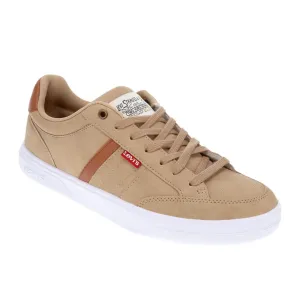 Levi's Mens Gavin Synthetic Leather Casual Lace Up Sneaker Light Tan Brown 10