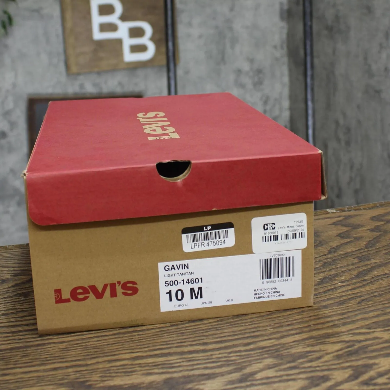 Levi's Mens Gavin Synthetic Leather Casual Lace Up Sneaker Light Tan Brown 10