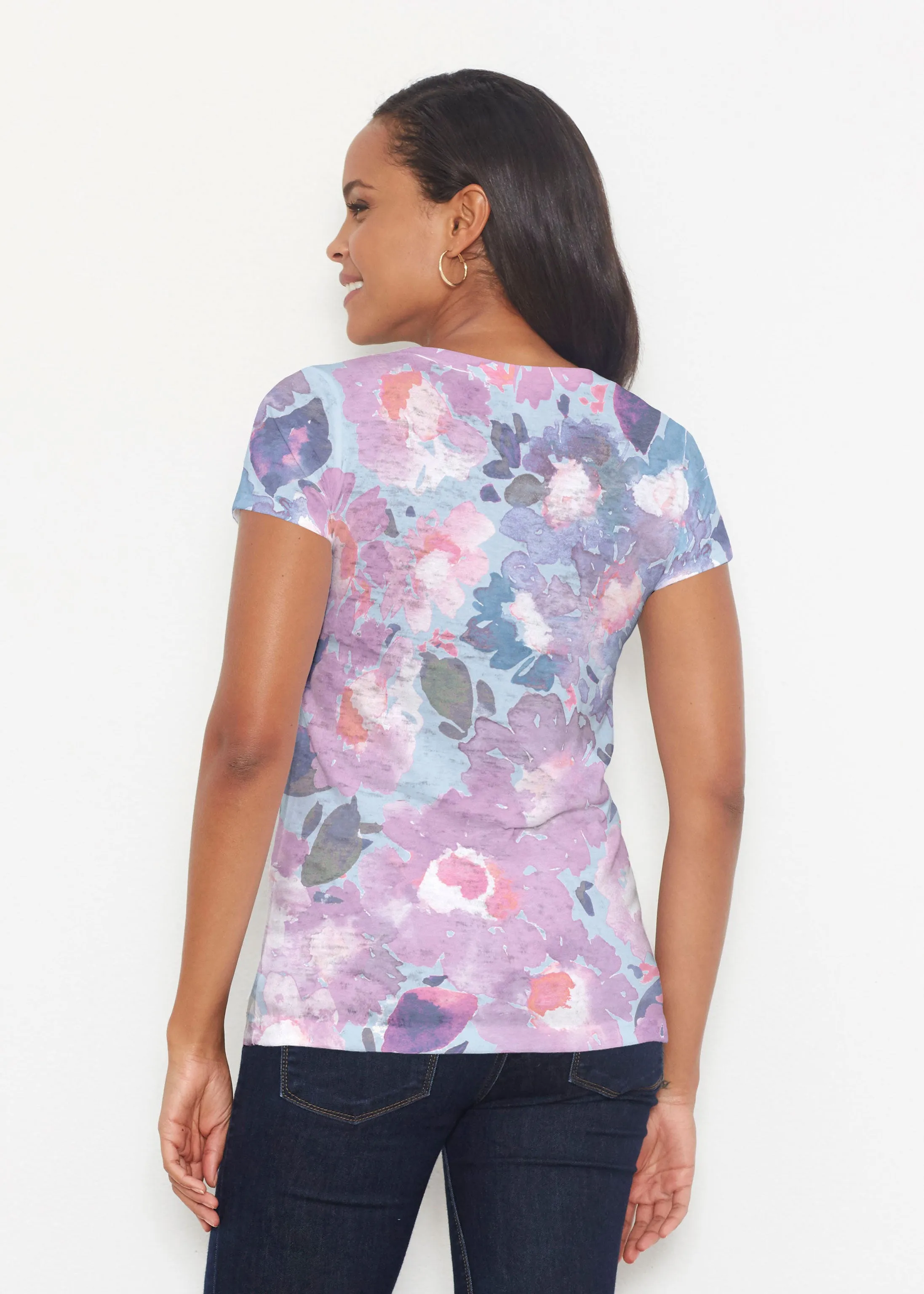 Lilac (16255) ~ Short Sleeve Scoop Shirt