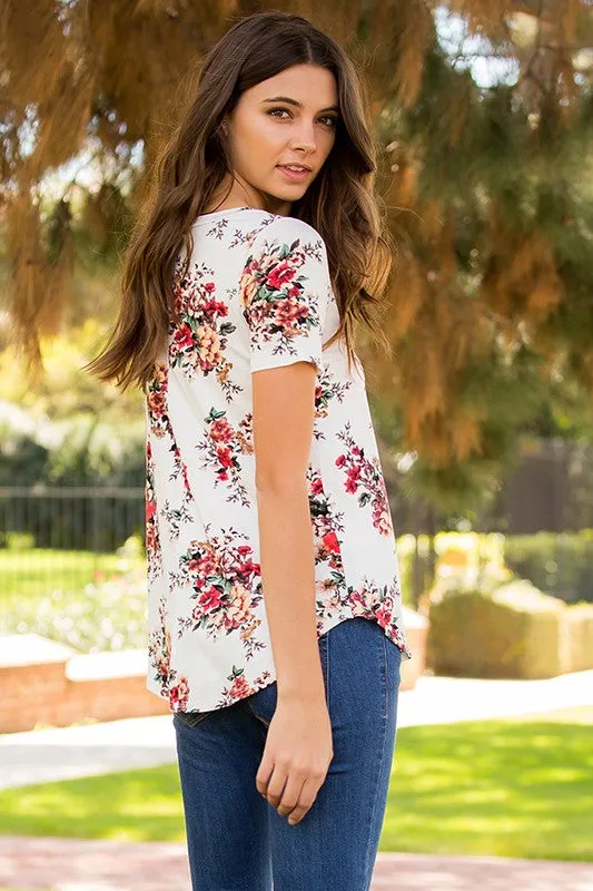 LINCOLN FLORAL TEE