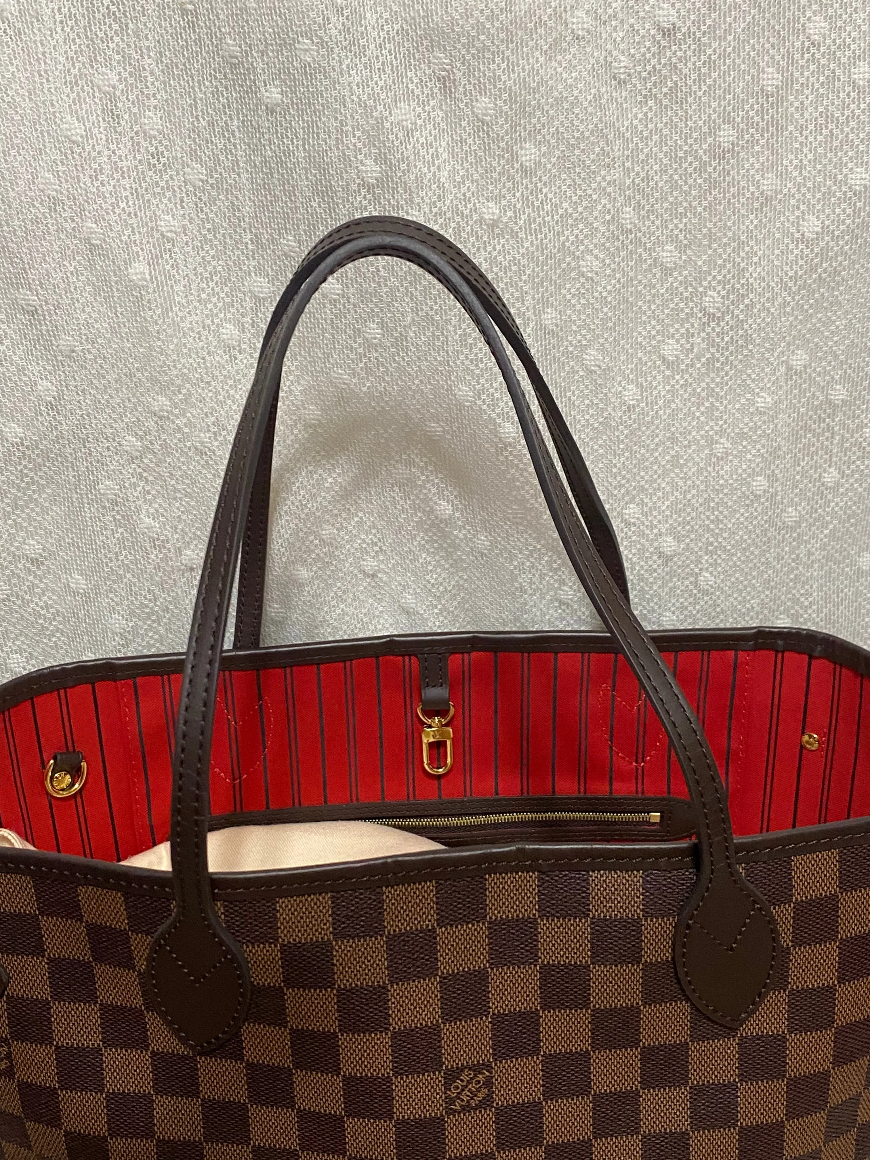 Louis Vuitton Damier Ebene Neverfull MM Tote