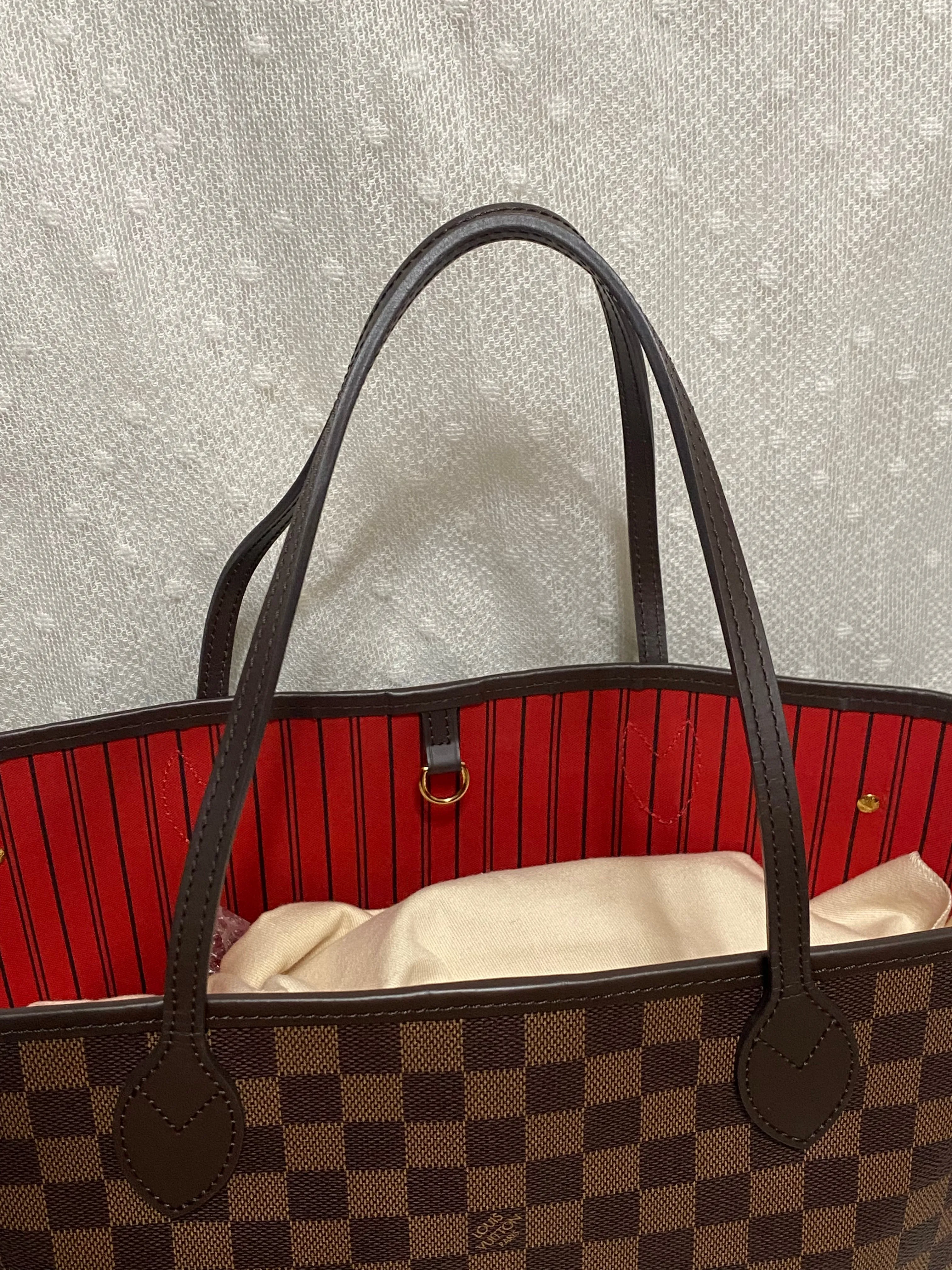 Louis Vuitton Damier Ebene Neverfull MM Tote