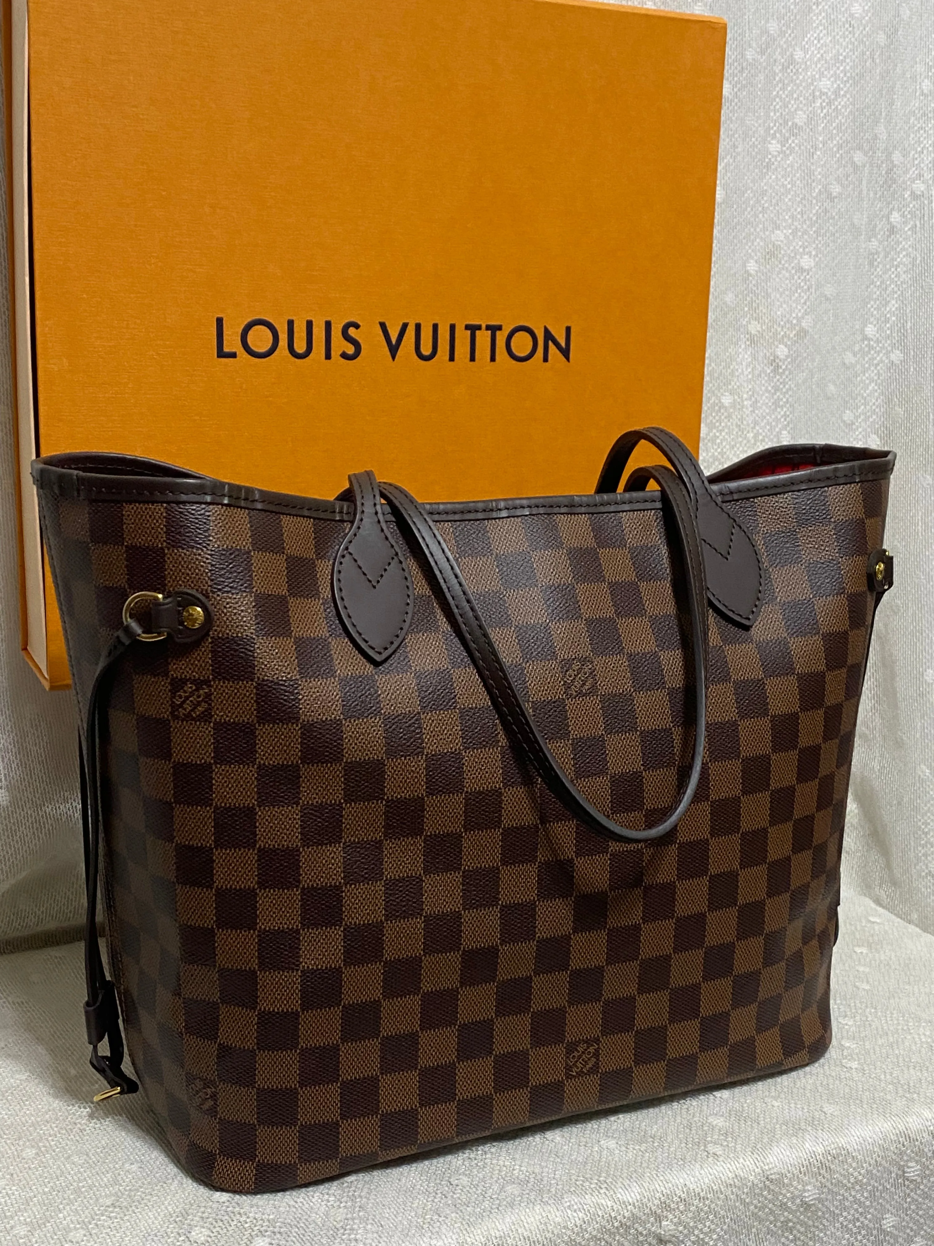 Louis Vuitton Damier Ebene Neverfull MM Tote
