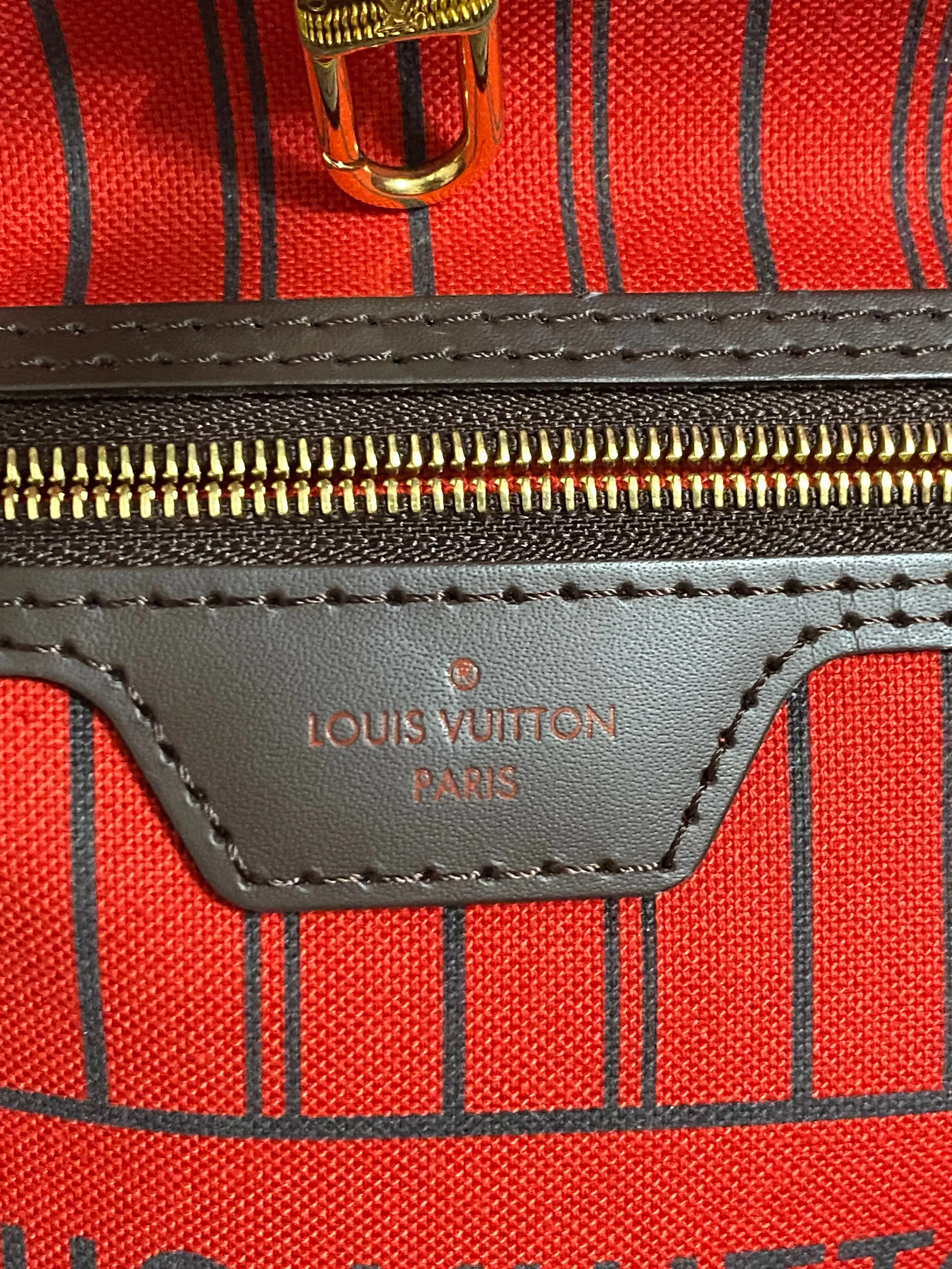 Louis Vuitton Damier Ebene Neverfull MM Tote