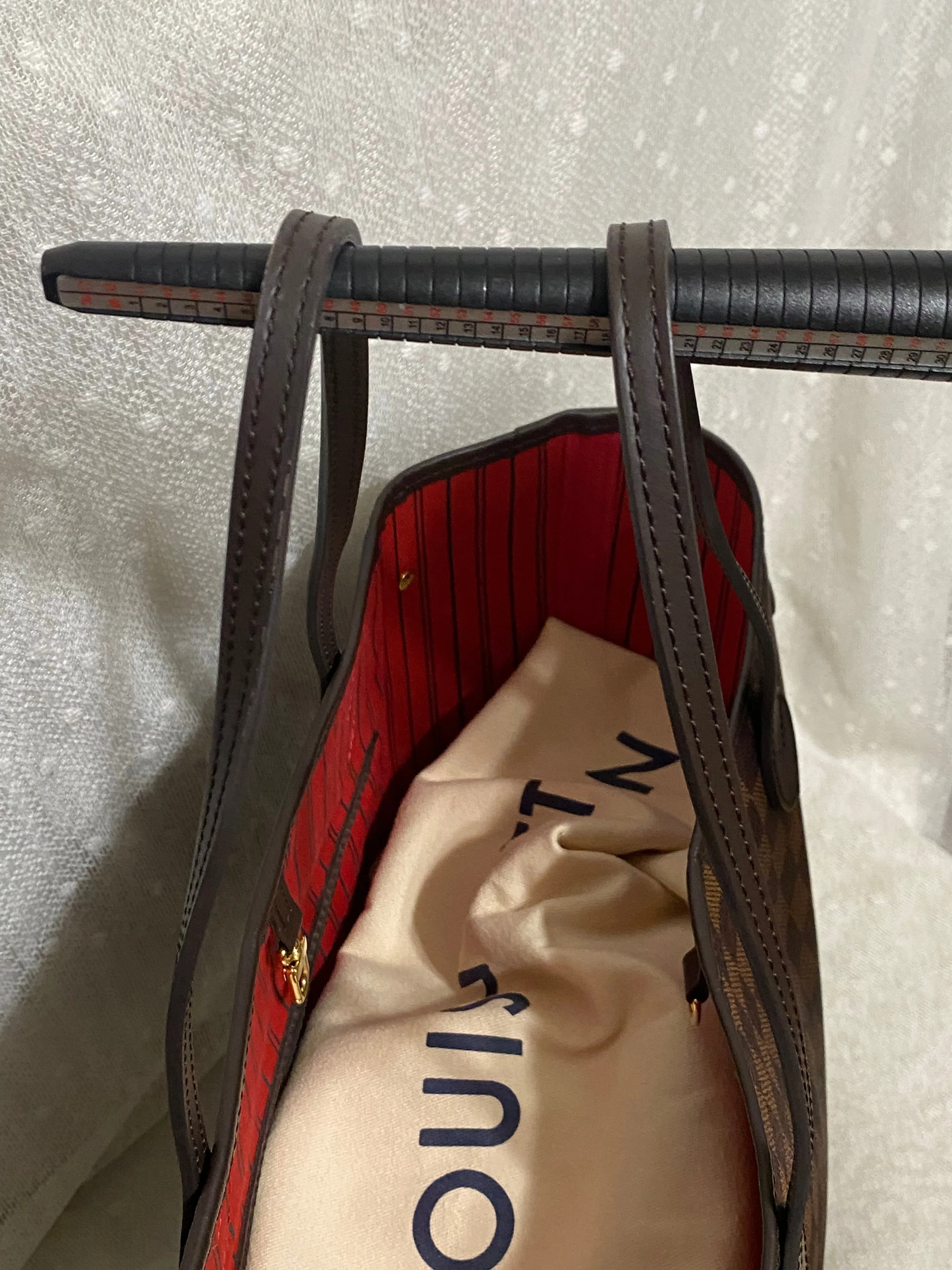 Louis Vuitton Damier Ebene Neverfull MM Tote