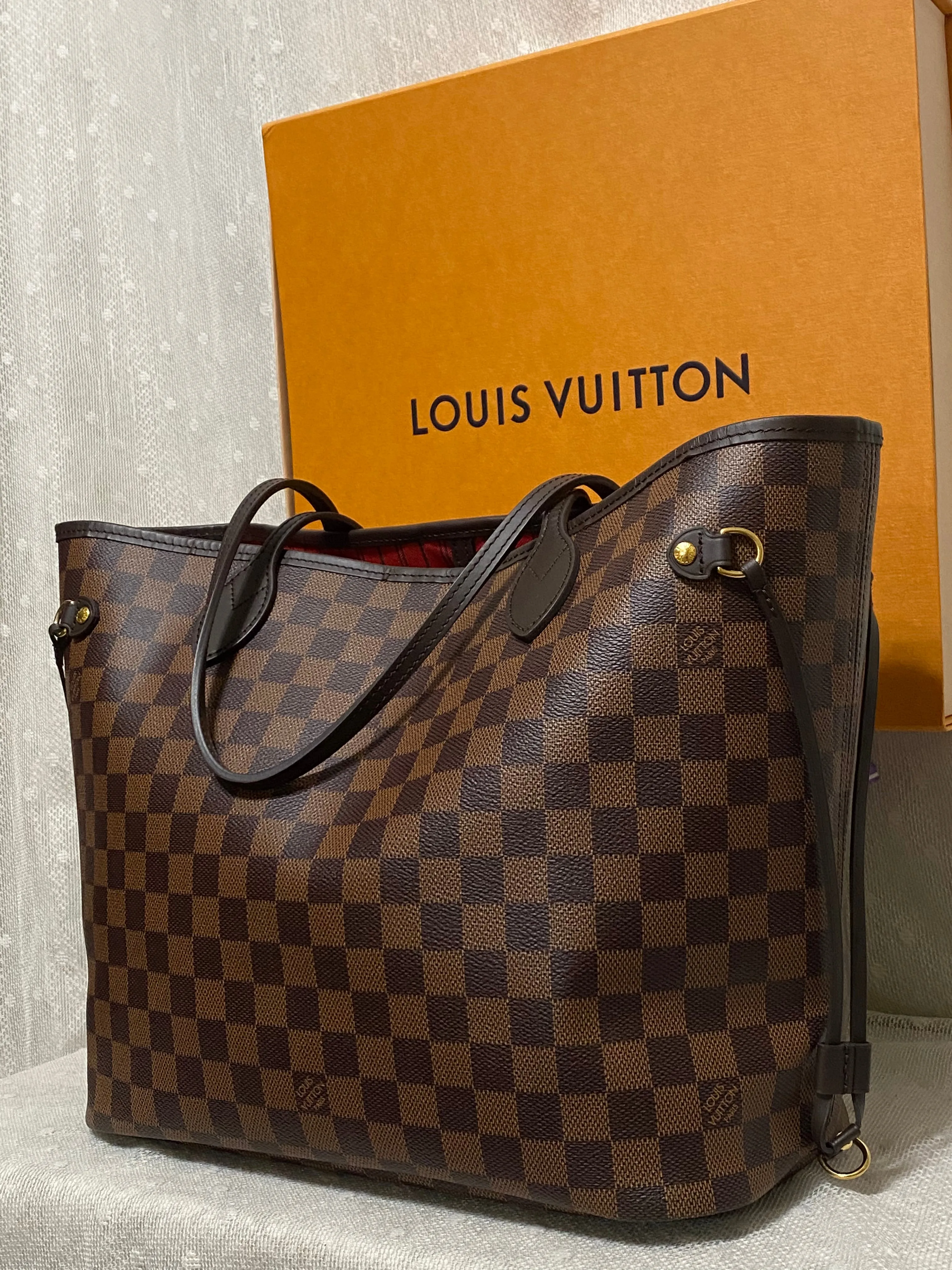 Louis Vuitton Damier Ebene Neverfull MM Tote