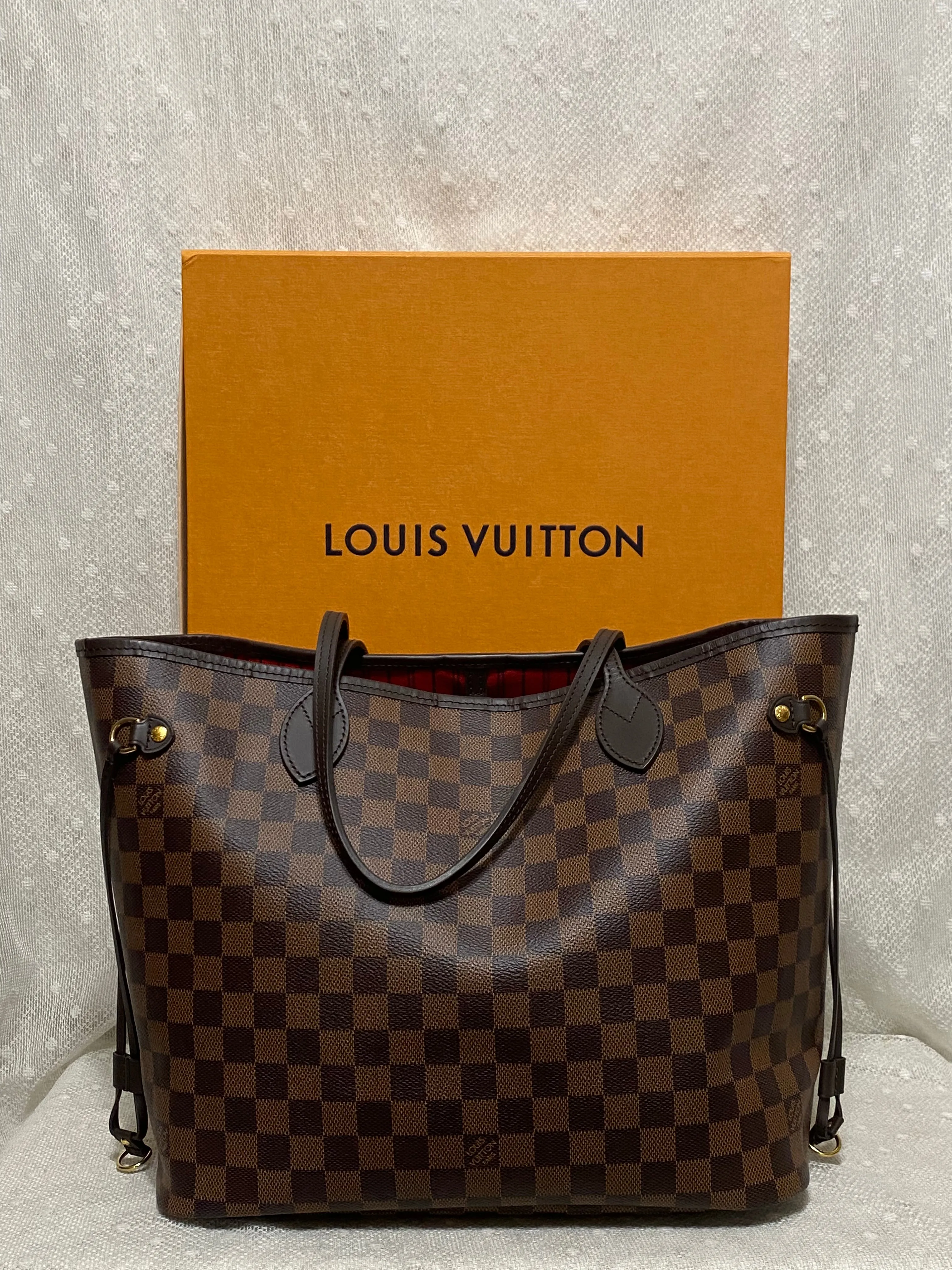 Louis Vuitton Damier Ebene Neverfull MM Tote