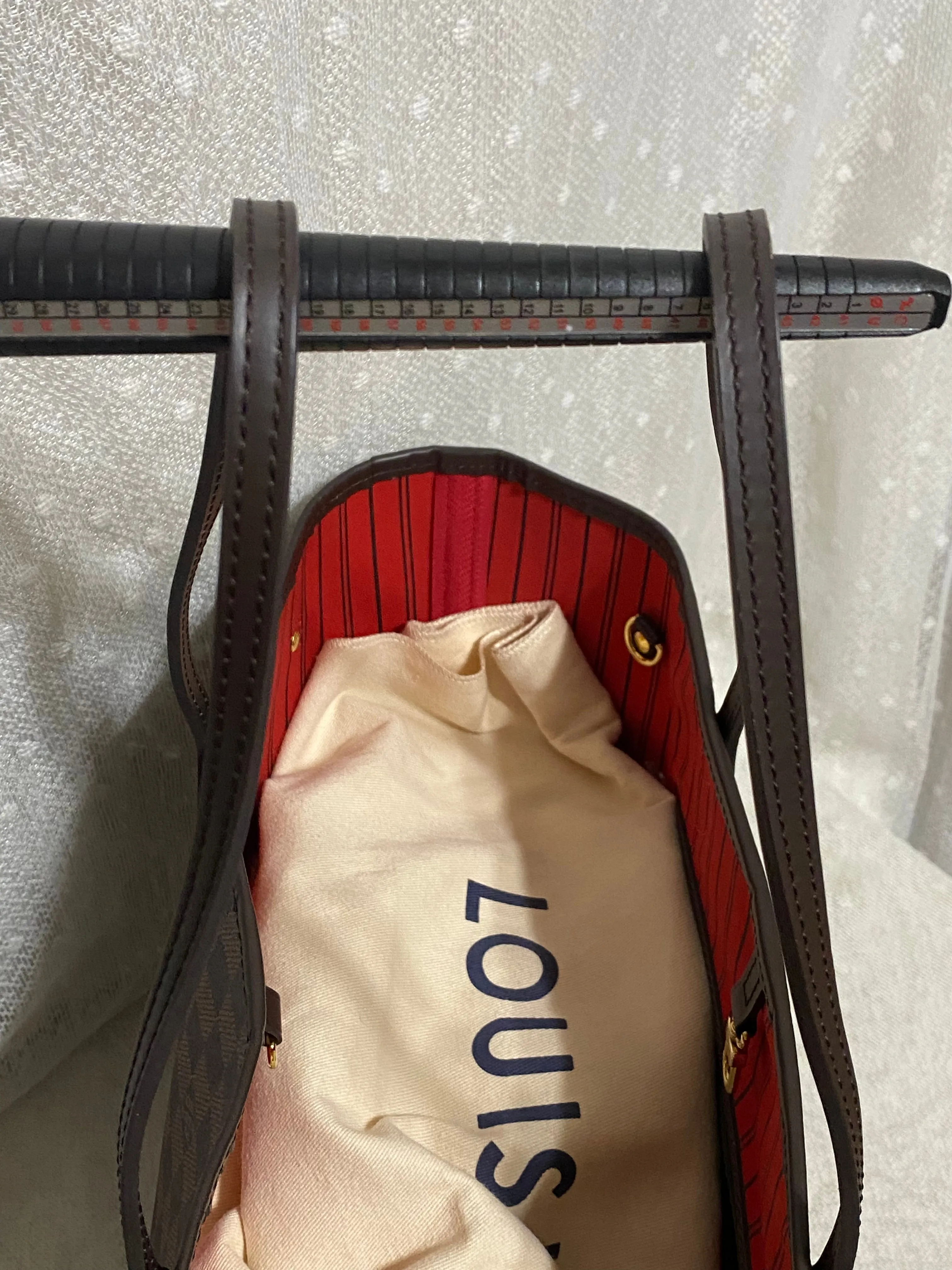 Louis Vuitton Damier Ebene Neverfull MM Tote