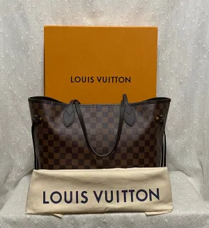 Louis Vuitton Damier Ebene Neverfull MM Tote