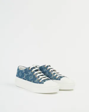 Louis Vuitton Denim Monogram Low Top Sneakers - 38