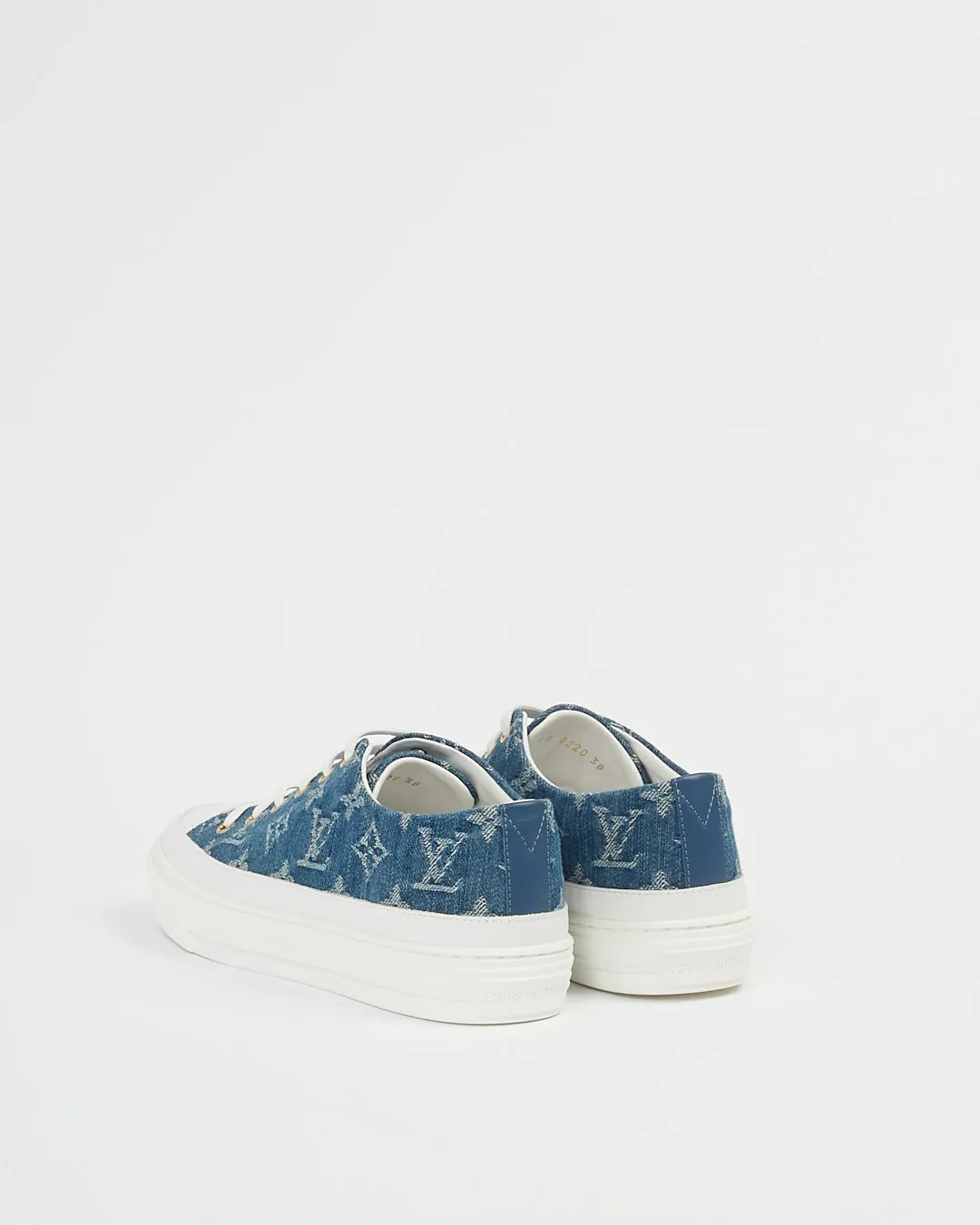 Louis Vuitton Denim Monogram Low Top Sneakers - 38