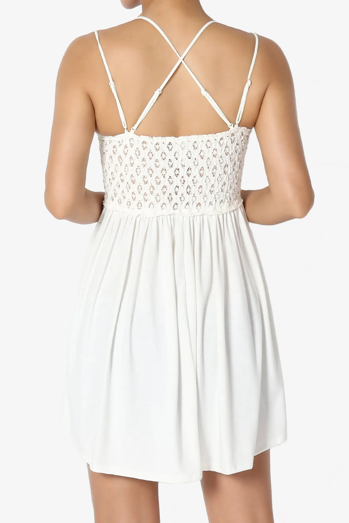 Lynden Crochet Lace Jersey Tunic Cami