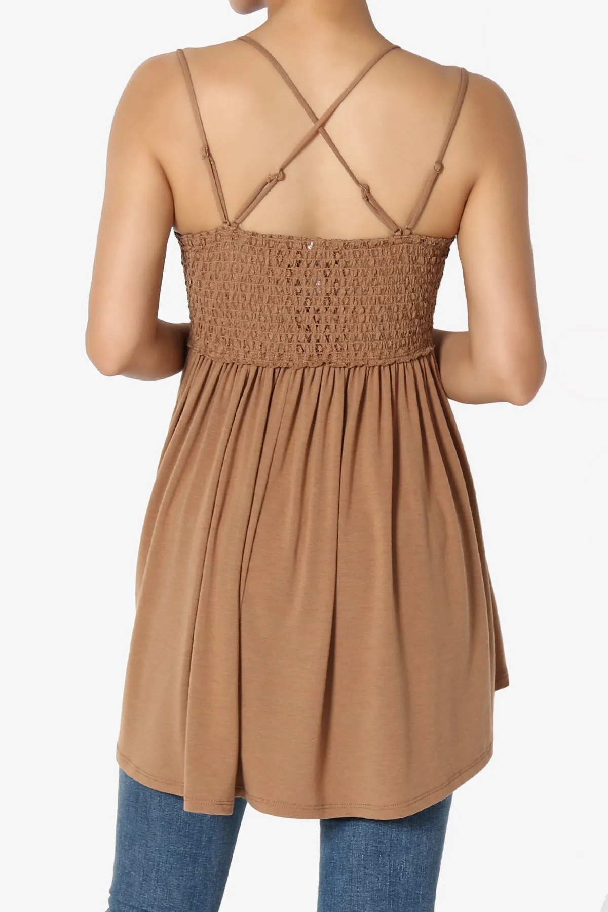Lynden Crochet Lace Jersey Tunic Cami
