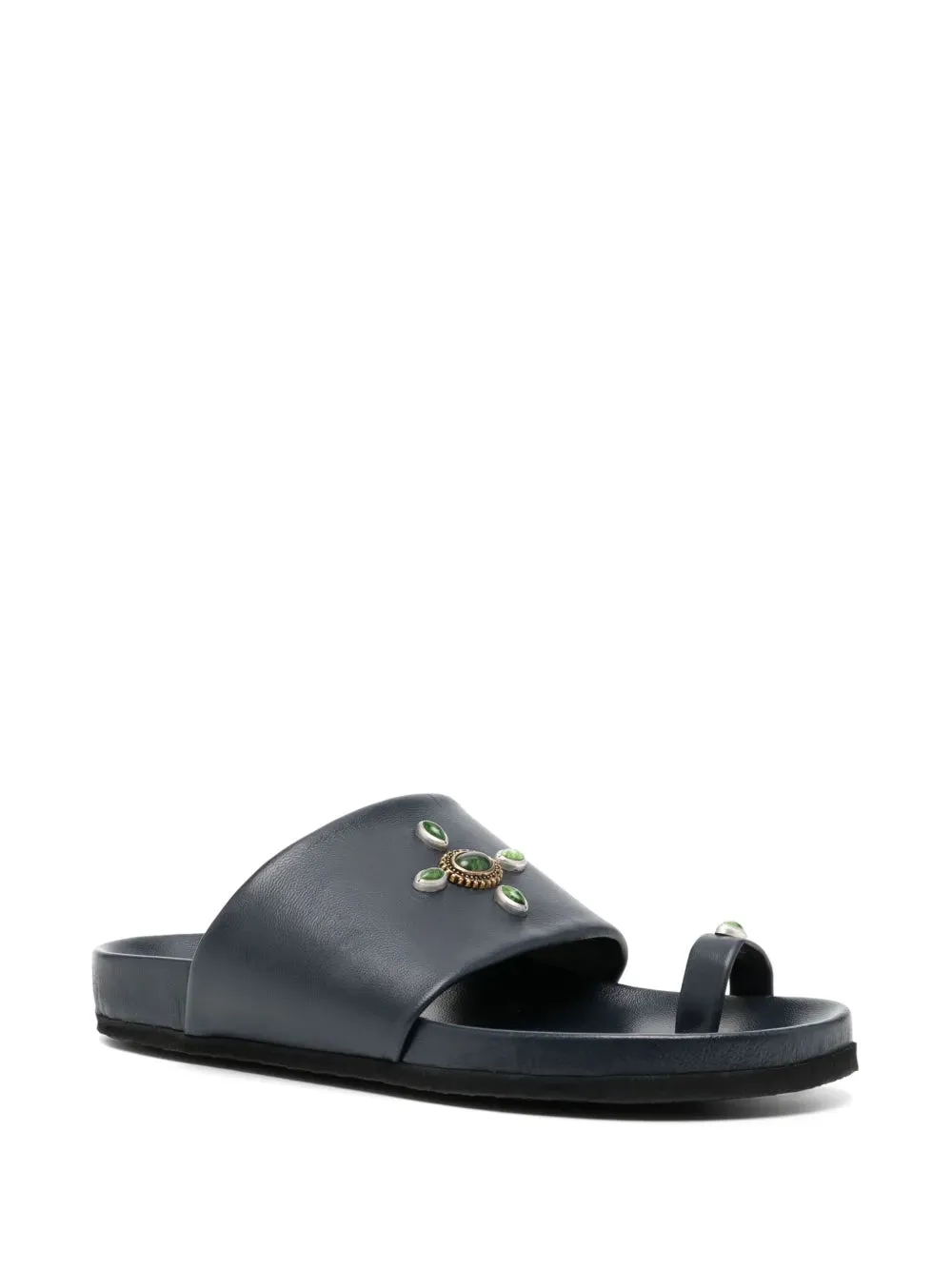 Madison.Maison Tyche Navy Toe Ring Sandal