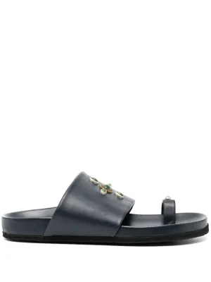 Madison.Maison Tyche Navy Toe Ring Sandal
