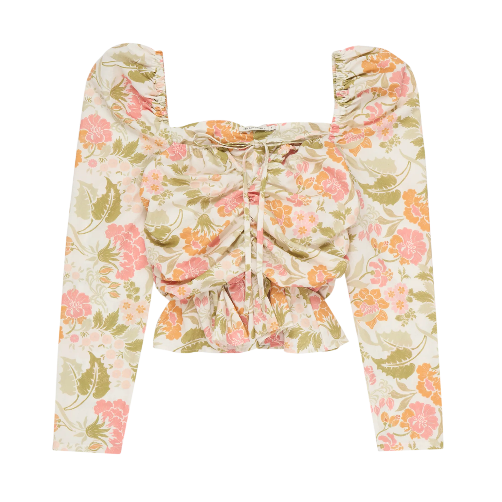MAMA Rafaella Ruched Floral Blouse