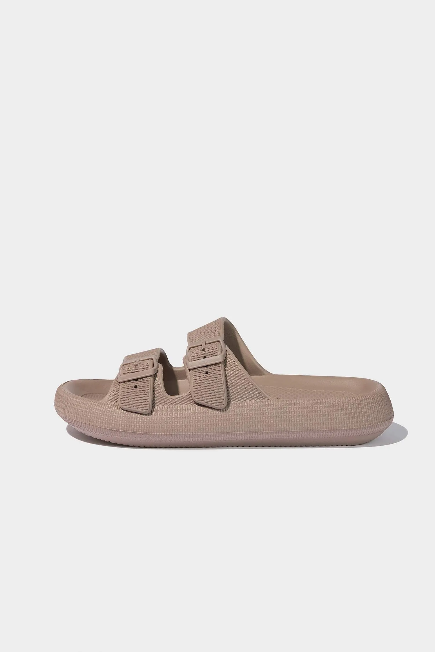 Man High Sole Double Strap Slippers