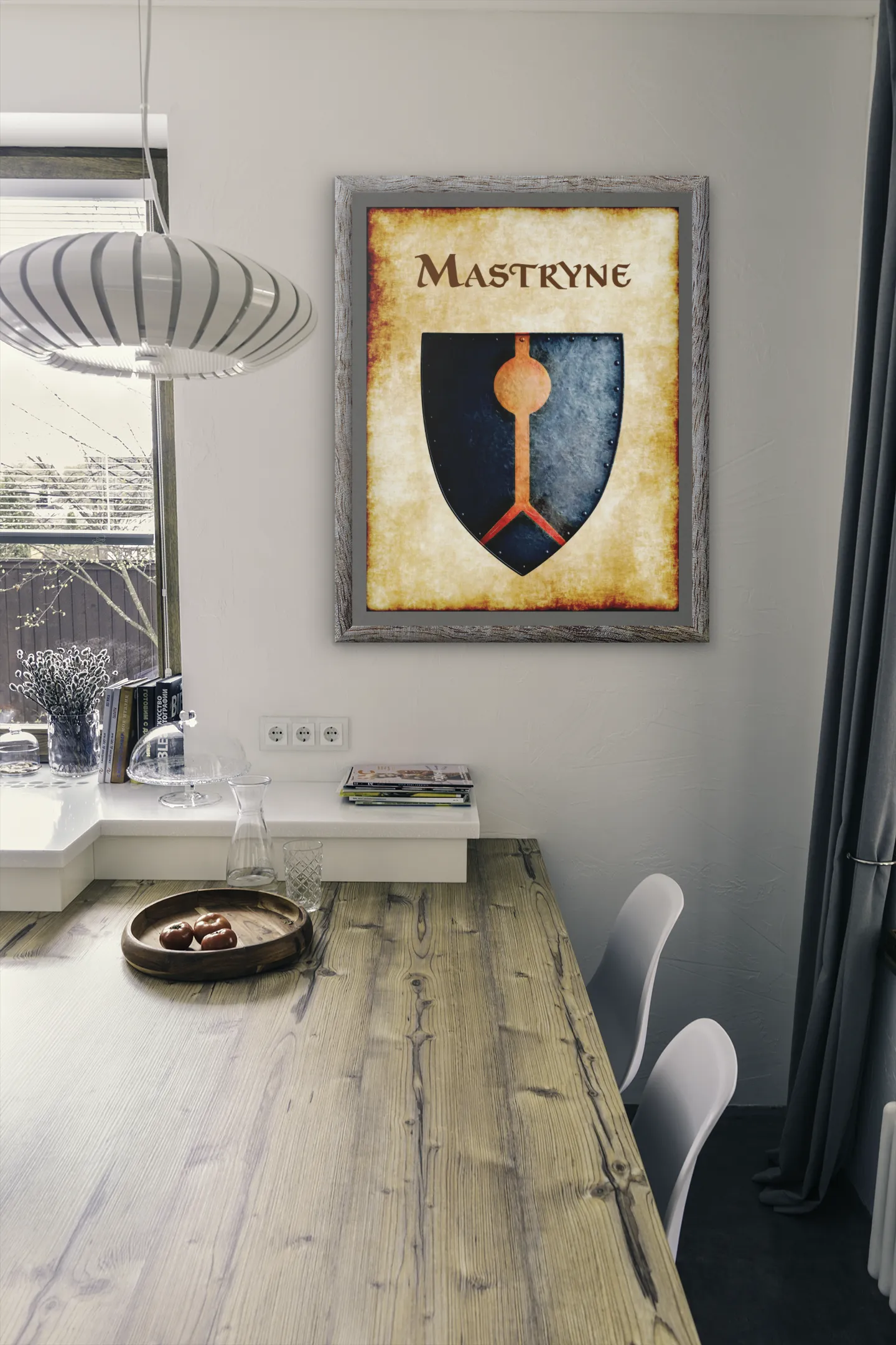 Mastryne Heraldry of Greyhawk Anna Meyer Cartography Canvas Art Print