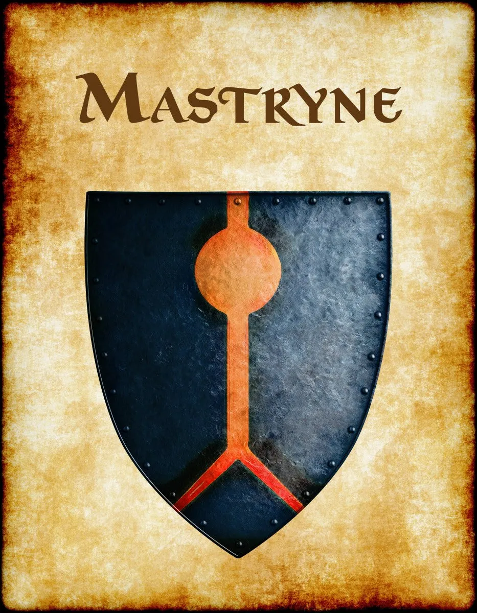 Mastryne Heraldry of Greyhawk Anna Meyer Cartography Canvas Art Print