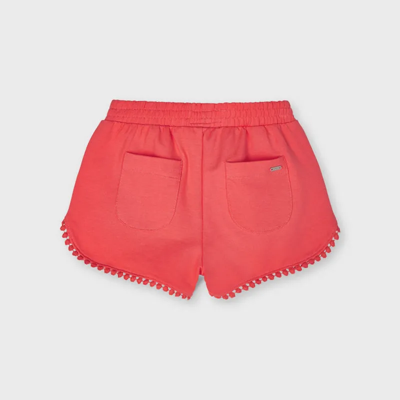 Mayoral Coral Tassel Shorts
