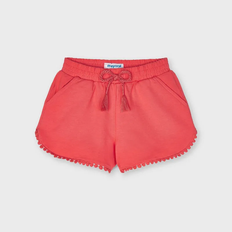 Mayoral Coral Tassel Shorts