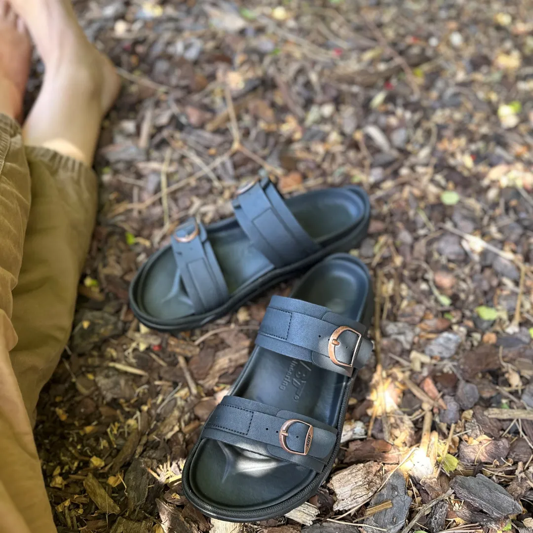 MBT Fuji II Black/Black Womens Recovery Sandals