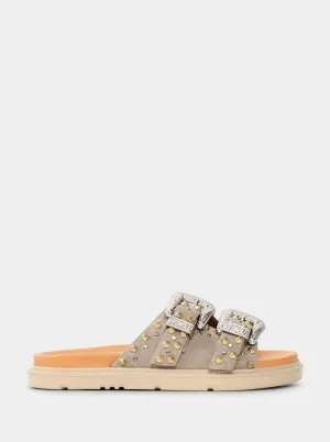 MEDISON MINK SUEDE SLIPPERS