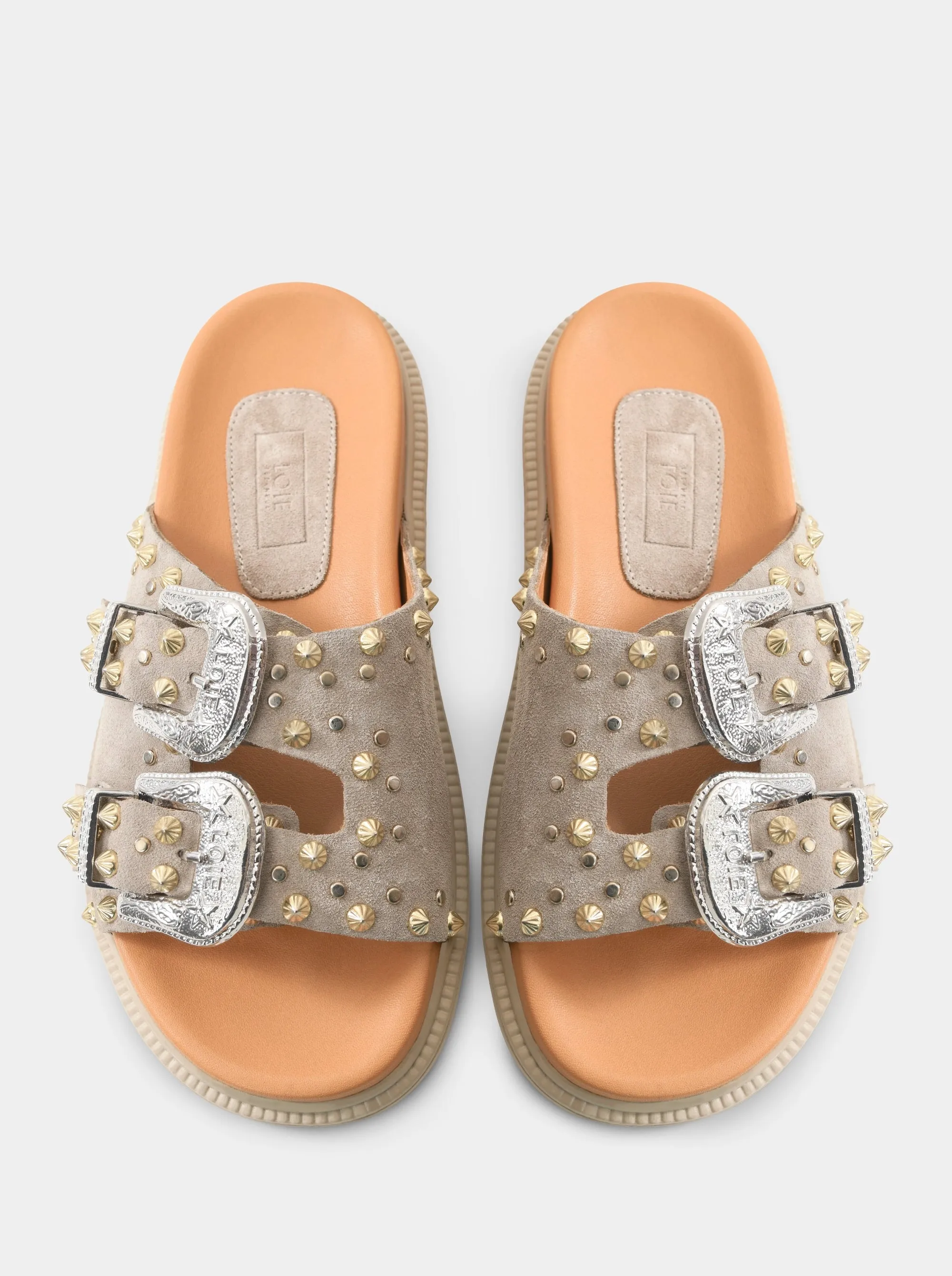 MEDISON MINK SUEDE SLIPPERS